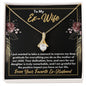 To My Ex-Wife Necklace - Gift for Ex-Wife - Mother of Our Daughter - Divorce Jewelry for Ex - Ex-Wife Birthday - Ex-Wife Christmas 18K Yellow Gold Finish / Standard Box