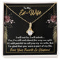 To My Ex-Wife Necklace - Unique Gift for Ex-Wife - Divorce Jewelry for Ex - Ex-Wife Birthday - Ex-Wife Christmas 18K Yellow Gold Finish / Standard Box