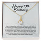 13th Birthday Necklace - Perfect Official Teenager Gift for Daughter, Sister, Granddaughter, Niece, Cousin on Her 13th Milestone Birthday 18K Yellow Gold Finish / Standard Box
