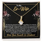 To My Ex-Wife Necklace - Gift for Ex-Wife - Positive Qualities - Divorce Jewelry for Ex - Ex-Wife Birthday - Ex-Wife Christmas 18K Yellow Gold Finish / Standard Box