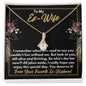 To My Ex-Wife Necklace - Funny Gift for Ex-Wife - Alive & Thriving - Divorce Jewelry for Ex - Ex-Wife Birthday - Ex-Wife Christmas 18K Yellow Gold Finish / Standard Box