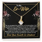 To My Ex-Wife Necklace - Gift for Ex-Wife - Co-Parenting Our Children - Divorce Jewelry for Ex - Ex-Wife Birthday - Ex-Wife Christmas 18K Yellow Gold Finish / Standard Box