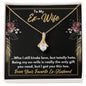 To My Ex-Wife Necklace - Funny Gift for Ex-Wife - Divorce Jewelry for Ex - Ex-Wife Birthday - Ex-Wife Christmas 18K Yellow Gold Finish / Standard Box