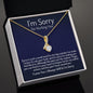 I'm Sorry Gift - Apology Gift Necklace for Her - Please Forgive Me Gift - Wife, Friend, Girlfriend - Forgiveness, Apologize Necklace