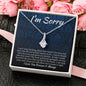 I'm Sorry Gift - Apology Gift Necklace for Her - Please Forgive Me Gift - Wife, Friend, Girlfriend - Forgiveness, Apologize Necklace