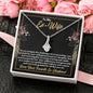 To My Ex-Wife Necklace - Gift for Ex-Wife - Co-Parenting Our Daughter - Divorce Jewelry for Ex - Ex-Wife Birthday - Ex-Wife Christmas