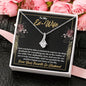 To My Ex-Wife Necklace - Gift for Ex-Wife - Mother of Our Son - Divorce Jewelry for Ex - Ex-Wife Birthday - Ex-Wife Christmas
