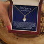 I'm Sorry Gift - Apology Gift Necklace for Her - Please Forgive Me Gift - Wife, Friend, Girlfriend - Forgiveness, Apologize Necklace