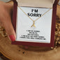 I'm Sorry Gift - Apology Gift Necklace for Her - Please Forgive Me Gift - Wife, Friend, Girlfriend - Forgiveness, Apologize Necklace