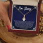 I'm Sorry Gift - Apology Gift Necklace for Her - Please Forgive Me Gift - Wife, Friend, Girlfriend - Forgiveness, Apologize Necklace
