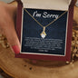 I'm Sorry Gift - Apology Gift Necklace for Her - Please Forgive Me Gift - Wife, Friend, Girlfriend - Forgiveness, Apologize Necklace