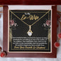 To My Ex-Wife Necklace - Gift for Ex-Wife - Mother of Our Children - Divorce Jewelry for Ex - Ex-Wife Birthday - Ex-Wife Christmas