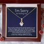 I'm Sorry Gift - Apology Gift Necklace for Her - Please Forgive Me Gift - Wife, Friend, Girlfriend - Forgiveness, Apologize Necklace