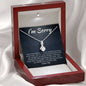 I'm Sorry Gift - Apology Gift Necklace for Her - Please Forgive Me Gift - Wife, Friend, Girlfriend - Forgiveness, Apologize Necklace