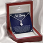 I'm Sorry Gift - Apology Gift Necklace for Her - Please Forgive Me Gift - Wife, Friend, Girlfriend - Forgiveness, Apologize Necklace
