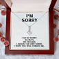 I'm Sorry Gift - Apology Gift Necklace for Her - Please Forgive Me Gift - Wife, Friend, Girlfriend - Forgiveness, Apologize Necklace