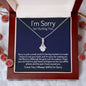 I'm Sorry Gift - Apology Gift Necklace for Her - Please Forgive Me Gift - Wife, Friend, Girlfriend - Forgiveness, Apologize Necklace