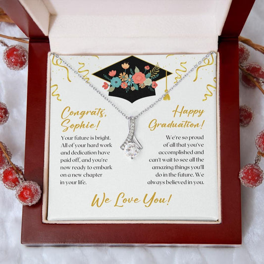 Personalized Graduation Gift - Necklace for Graduate - Class of 2023 Custom Graduation Gift