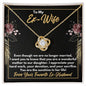 To My Ex-Wife Necklace - Gift for Ex-Wife - Mother of Our Daughter - Divorce Jewelry for Ex - Ex-Wife Birthday - Ex-Wife Christmas 18K Yellow Gold Finish / Standard Box