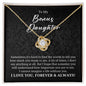 To My Bonus Daughter Gift - Necklace for Stepdaughter - Daughter-in-Law Birthday Gift 18K Yellow Gold Finish / Standard Box