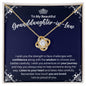 To My Granddaughter-in-Law Necklace - Motivational Gift for Granddaughter-in-Law Graduation - Granddaughter-in-Law Birthday 18K Yellow Gold Finish / Standard Box