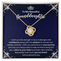 To My Granddaughter Necklace - Motivational Gift for Granddaughter Graduation - Granddaughter Birthday 18K Yellow Gold Finish / Standard Box