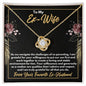 To My Ex-Wife Necklace - Gift for Ex-Wife - Co-Parenting Our Son - Divorce Jewelry for Ex - Ex-Wife Birthday - Ex-Wife Christmas 18K Yellow Gold Finish / Standard Box