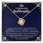 To My Goddaughter Necklace - Motivational Gift for Goddaughter Graduation - Goddaughter Birthday 18K Yellow Gold Finish / Standard Box