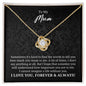To My Mum Gift - Necklace for Mum - Mother's Day Gift, Birthday Gift 18K Yellow Gold Finish / Standard Box