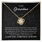 To My Grandma Gift - Necklace for Grandmother - Mother's Day Gift, Birthday Gift 18K Yellow Gold Finish / Standard Box
