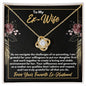 To My Ex-Wife Necklace - Gift for Ex-Wife - Co-Parenting Our Daughter - Divorce Jewelry for Ex - Ex-Wife Birthday - Ex-Wife Christmas 18K Yellow Gold Finish / Standard Box