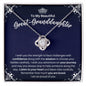 To My Great-Granddaughter Necklace - Motivational Gift for Great-Granddaughter Graduation - Great-Granddaughter Birthday 14K White Gold Finish / Standard Box