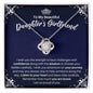To My Daughter's Girlfriend Necklace - Motivational Gift for Daughter's Girlfriend Graduation - LGBTQ Daughter's Girlfriend Birthday 14K White Gold Finish / Standard Box