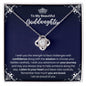 To My Goddaughter Necklace - Motivational Gift for Goddaughter Graduation - Goddaughter Birthday 14K White Gold Finish / Standard Box