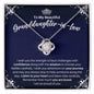 To My Granddaughter-in-Law Necklace - Motivational Gift for Granddaughter-in-Law Graduation - Granddaughter-in-Law Birthday 14K White Gold Finish / Standard Box