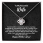 Mother's Day Gift for Wife Necklace - To the Mother of My Children - Gratitude Mothers Day Jewelry, From Husband to Wife Mother's Day Gift 14K White Gold Finish / Standard Box