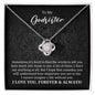 To My Godsister Gift - Necklace for Godsister - Birthday Gift 14K White Gold Finish / Standard Box