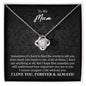 To My Mum Gift - Necklace for Mum - Mother's Day Gift, Birthday Gift 14K White Gold Finish / Standard Box
