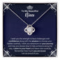 To My Niece Necklace - Motivational Gift for Niece Graduation - Niece Birthday 14K White Gold Finish / Standard Box