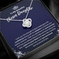 To My Chosen Daughter Necklace - Motivational Gift for Bonus Daughter Graduation - Daughter-in-Law Birthday