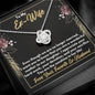 To My Ex-Wife Necklace - Gift for Ex-Wife - Mother of Our Daughter - Divorce Jewelry for Ex - Ex-Wife Birthday - Ex-Wife Christmas
