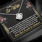 To My Ex-Wife Necklace - Gift for Ex-Wife - Our Child - Divorce Jewelry for Ex - Ex-Wife Birthday - Ex-Wife Christmas