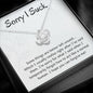 I'm Sorry Gift - Apology Gift Necklace For Her - Please Forgive me Gift - Wife, Girlfriend, Friend - Forgiveness, Apologize Necklace