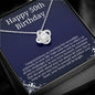 50th Birthday Necklace - Perfect Gift for Best Friend, Mother, Sister, Grandmother, Aunt, Cousin on Her 50th Milestone Birthday