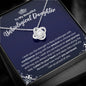 To My Unbiological Daughter Necklace - Motivational Gift for Bonus Daughter Graduation - Stepdaughter, Daughter-in-Law Birthday