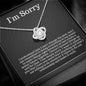 I'm Sorry Gift - Apology Gift Necklace For Her - Please Forgive me Gift - Wife, Girlfriend, Friend - Forgiveness, Apologize Necklace