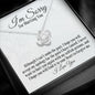 I'm Sorry Gift - Apology Gift Necklace For Her - Please Forgive me Gift - Wife, Girlfriend, Friend - Forgiveness, Apologize Necklace