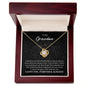 To My Grandma Gift - Necklace for Grandmother - Mother's Day Gift, Birthday Gift 18K Yellow Gold Finish / Luxury Box