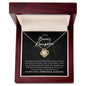To My Bonus Daughter Gift - Necklace for Stepdaughter - Daughter-in-Law Birthday Gift 18K Yellow Gold Finish / Luxury Box