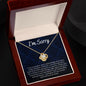 I'm Sorry Gift - Apology Gift Necklace For Her - Please Forgive me Gift - Wife, Girlfriend, Friend - Forgiveness, Apologize Necklace